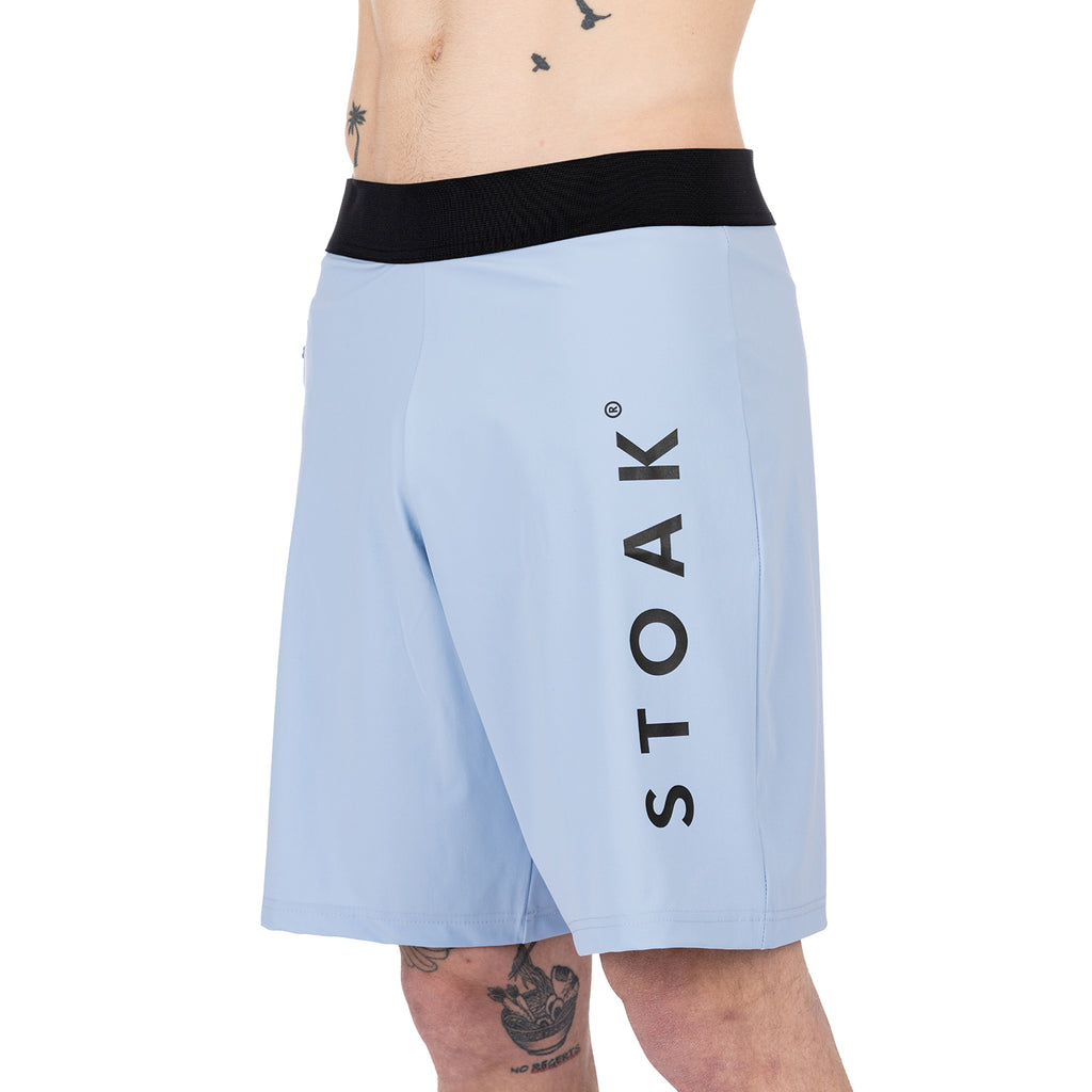 STOAK Men's Arctic Blue Performance Shorts side view