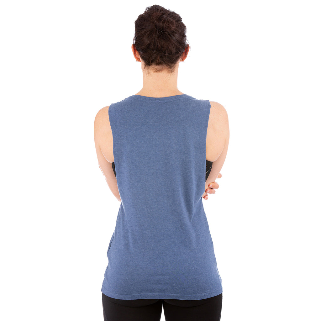 STOAK Bergsee blue Women's Cutout Shirt back view