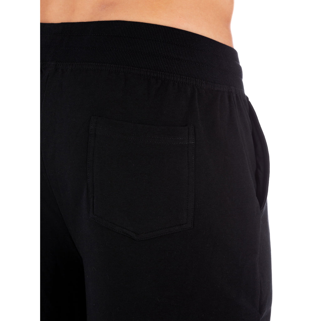 STOAK Men's Carbon Black Training Shorts detail back pocket