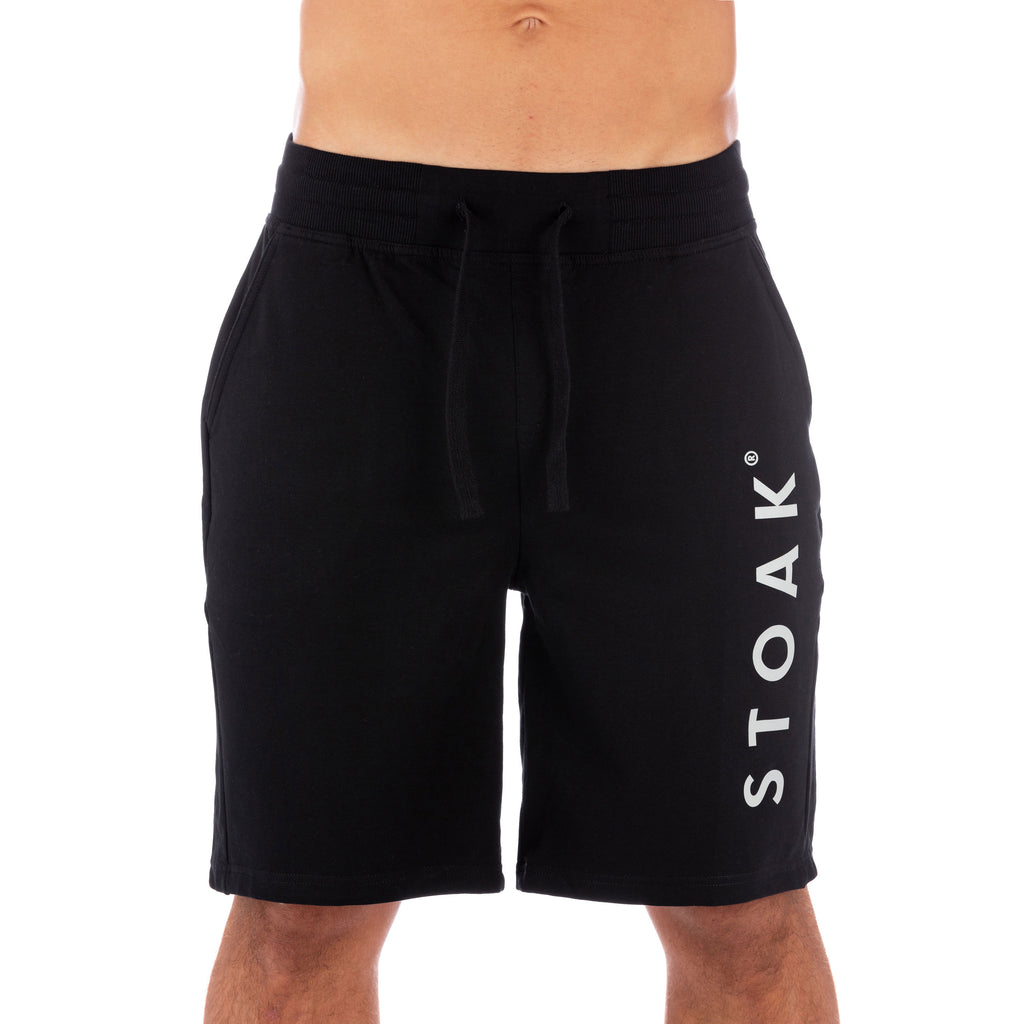 STOAK Men's Carbon Black Training Shorts front view