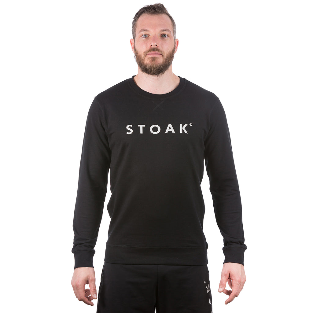 STOAK Carbon schwarz Crewneck Sweater Herren vorne