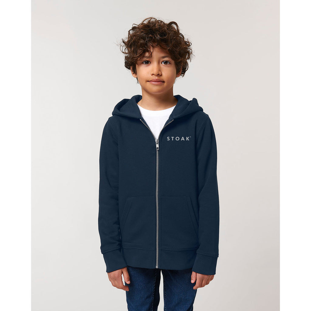 STOAK kids deepsea zip-hoodie front