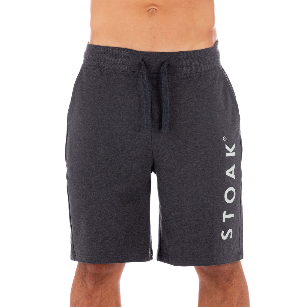 STOAK Men's Ash Grey Training Shorts front view