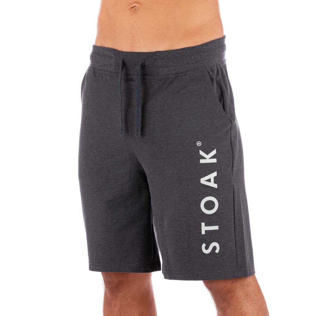 STOAK Men's Ash Grey Training Shorts side view