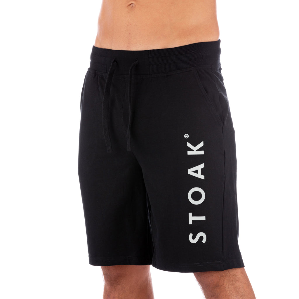 STOAK Men's Carbon Black Training Shorts side view
