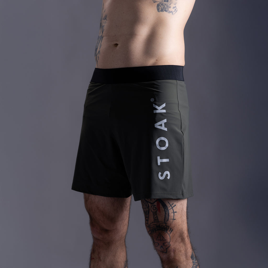 STOAK olympia shorts olive herren seite