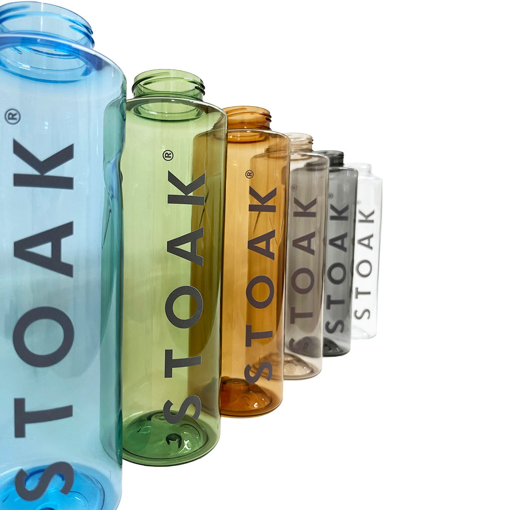 STOAK waterbottles all colours close up