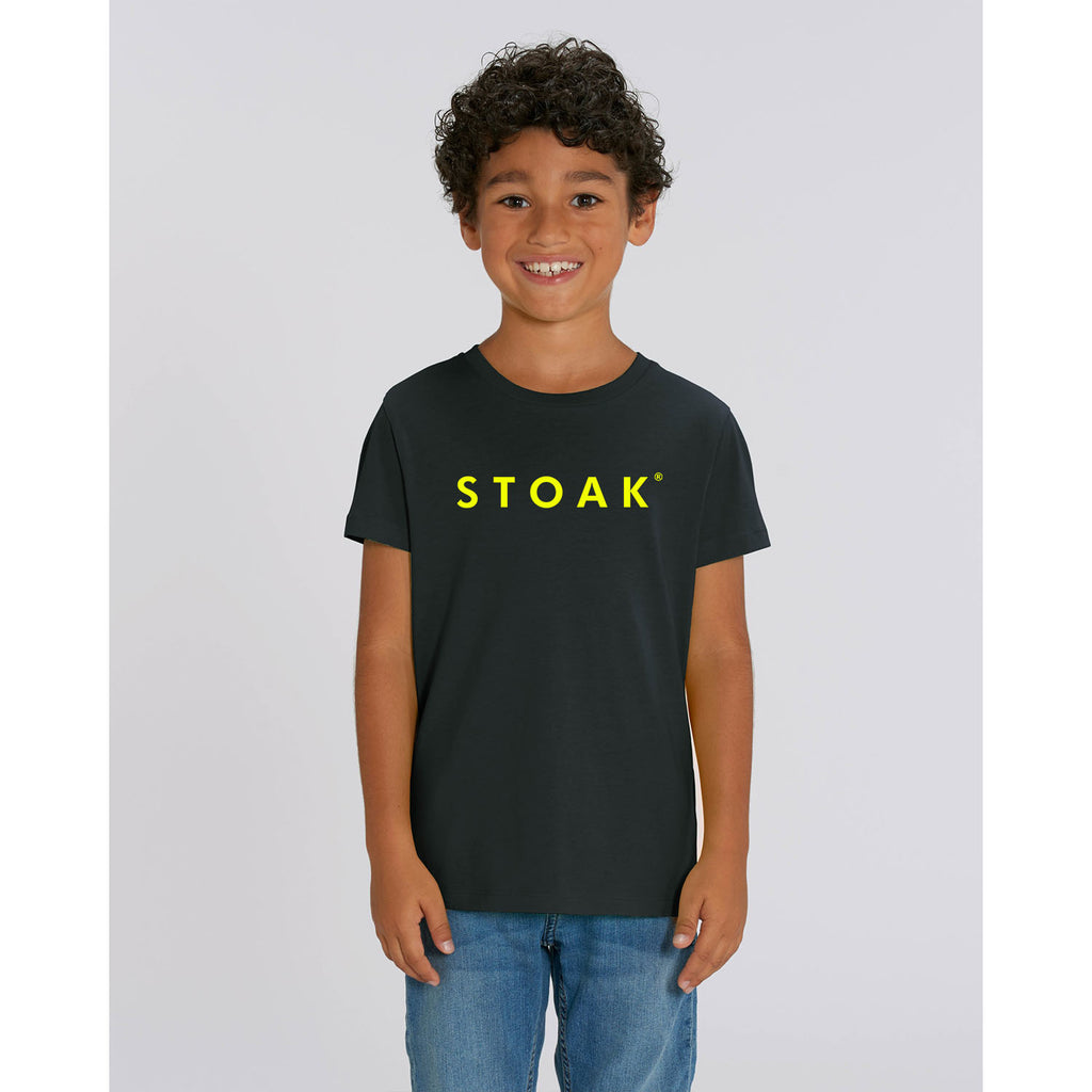 STOAK carbon neon kids t-shirt front