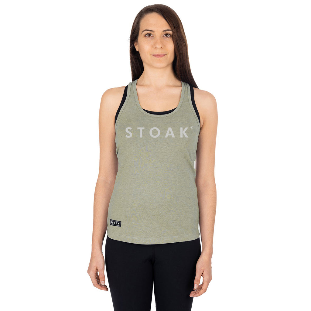 STOAK women's tanktop olive-green front